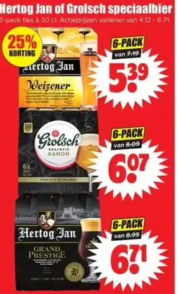 Dirk Hertog Jan of Grolsch speciaalbier aanbieding