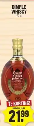 Dirk DIMPLE WHISKY 70 cl aanbieding