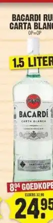 Dirk BACARDI RUM CARTA BLANCA OP=OP aanbieding