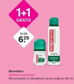 DA Borotalco Gehele assortiment aanbieding