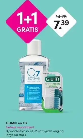 DA GUM® en 07 Gehele assortiment aanbieding