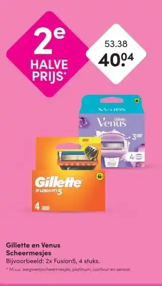 DA Gillette en Venus Scheermesjes aanbieding