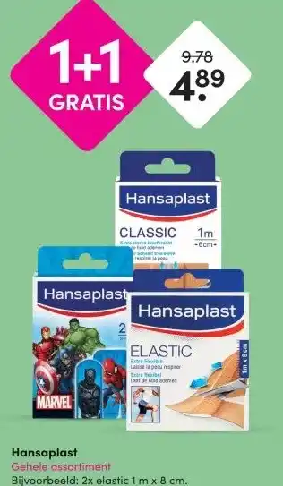 DA Hansaplast Gehele assortiment aanbieding