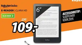 Expert Rakuten kobo E-READER | CLARA HD aanbieding
