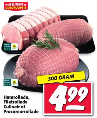 Nettorama Hamrollade, Filetrollade Culinair of Procureurrollade aanbieding