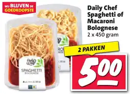 Nettorama Daily Chef Spaghetti of Macaroni Bolognese aanbieding