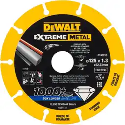 Amazon DeWalt DT40252-QZ Diamant Snijschijf Grinder 125 x 22.23 x 1.3mm aanbieding