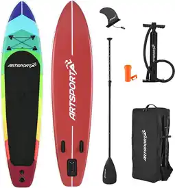 Bol.com Opblaasbaar SUP Board - Retro Love - Incl. toebehoren aanbieding