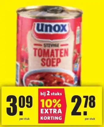 Nettorama Unox tomaten soep aanbieding