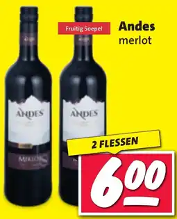 Nettorama Andes merlot aanbieding