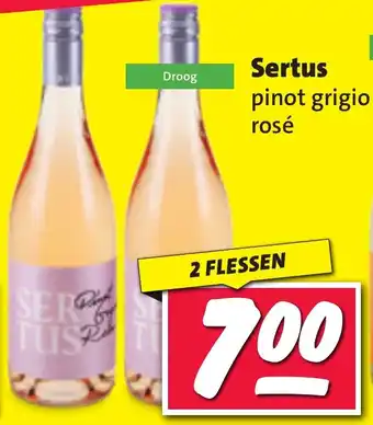 Nettorama Sertus pinot grigio rosé aanbieding