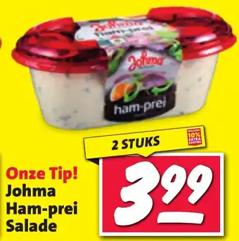 Nettorama Onze Tip! Johma Ham-prei Salade aanbieding