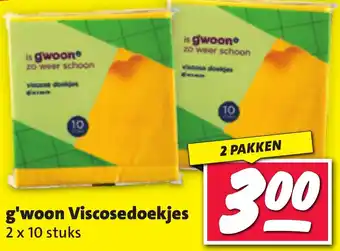 Nettorama G'woon viscosedoekjes aanbieding