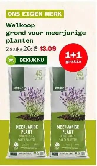 Welkoop Welkoop grond voor meerjarige planten aanbieding