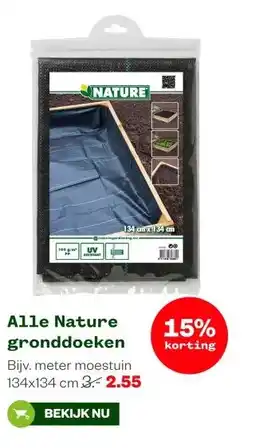 Welkoop Alle Nature gronddoeken aanbieding