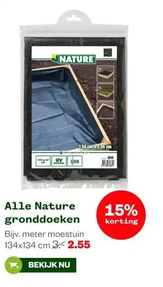 Welkoop Alle Nature gronddoeken aanbieding