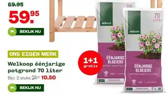 Welkoop Welkoop éénjarige potgrond 70 liter aanbieding