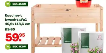 Welkoop Esschert kweektafel aanbieding