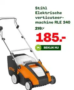 Welkoop Stihl Elektrische verticuteer- machine RLE 240 aanbieding