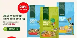 Welkoop Alle Welkoop strooivoer 2 kg aanbieding