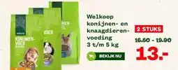 Welkoop Welkoop konijnen- en knaagdieren- voeding 3 t/m 5 kg aanbieding