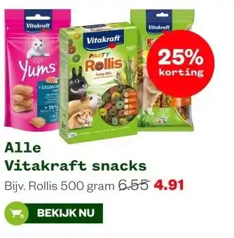 Welkoop Alle Vitakraft snacks aanbieding