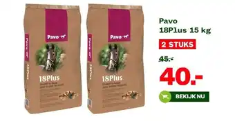 Welkoop Pavo 18Plus 15 kg aanbieding