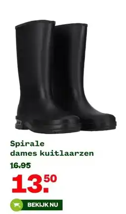 Welkoop Spirale dames kuitlaarzen aanbieding