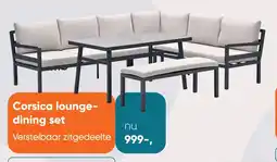 Van der Garde tuinmeubelen Corsica lounge dining set aanbieding