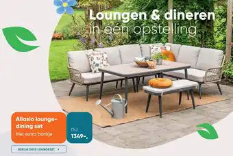 Van der Garde tuinmeubelen Allasio lounge dining set aanbieding