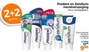 Trekpleister Prodent en Zendium mondverzorging aanbieding