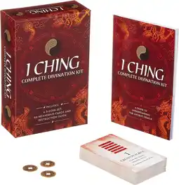 Amazon I Ching Complete Divination Kit: A 3-Coin Set, 64 Hexagram Cards and Instruction Guide aanbieding