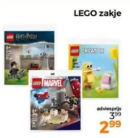 Trekpleister LEGO zakje aanbieding