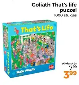 Trekpleister Goliath That's life puzzel 1000 stukjes aanbieding