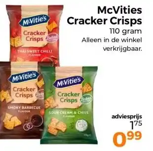 Trekpleister McVities Cracker Crisps 110 gram aanbieding