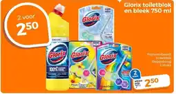 Trekpleister Glorix toiletblok en bleek 750 ml aanbieding