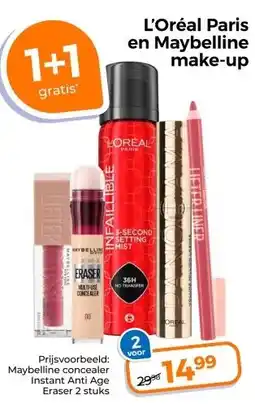 Trekpleister L'Oréal Paris en Maybelline make-up aanbieding