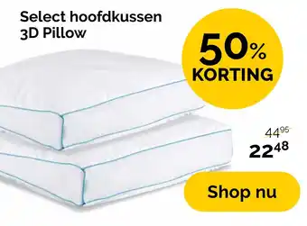 Beter Bed Select hoofdkussen 3D Pillow aanbieding