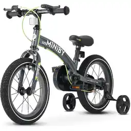 Albert Heijn Mooiys Miniby kinderfiets 14 inch grijs aanbieding