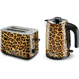 Albert Heijn Bourgini Combideal Panther Toaster & Kettle 1.7L aanbieding