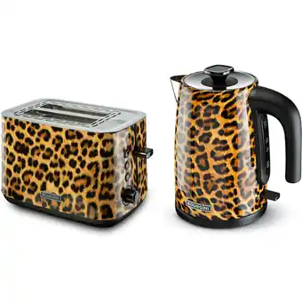 Albert Heijn Bourgini Combideal Panther Toaster & Kettle 1.7L aanbieding