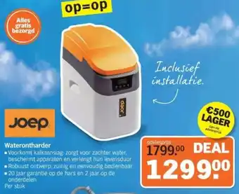 Albert Heijn Joep Waterontharder aanbieding