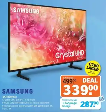 Albert Heijn Samsung 4K-televisie aanbieding