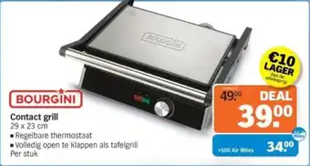 Albert Heijn Bourgini Contact grill aanbieding