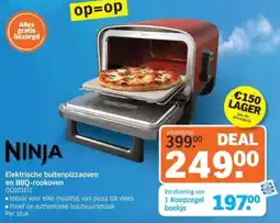 Albert Heijn Ninja Elektrische buitenpizzaoven en BBQ-rookoven aanbieding