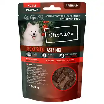 Zooplus 100g Chewies Lucky Bits Adult Tasty Mix Hundesnacks aanbieding