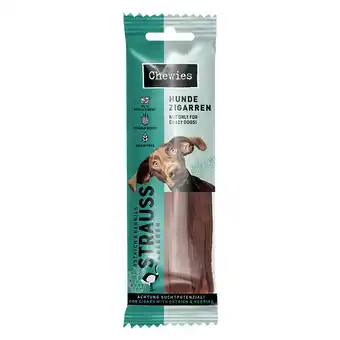 Zooplus 75g Chewies Hondensigaren Struisvogel & Bessen hondensnacks aanbieding