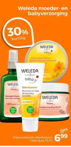 Trekpleister Prijsvoorbeeld: billenbalsem Calendula 75 ml aanbieding