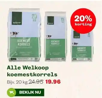 Welkoop Alle Welkoop koemestkorrels aanbieding