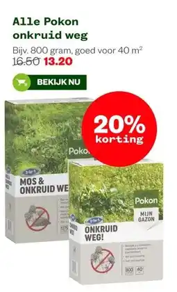 Welkoop Alle Pokon onkruid weg aanbieding